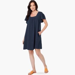 Madewell Short Sleeve Dress, Blue Size 2